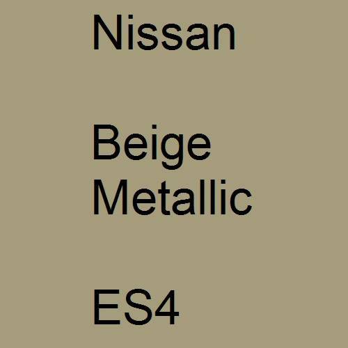 Nissan, Beige Metallic, ES4.